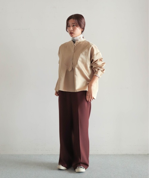 ブラウス シャツ 「一部WEB限定」「手洗い可能」IMPERIAL LINEN スキッパー ブラウス レディース SHIPS ブラウス シャツ 「一部WEB限定」「手洗い可能」IMPERIAL