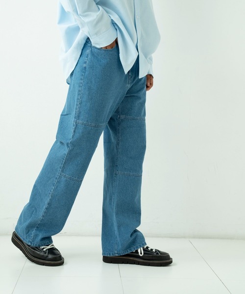 FCTY. ジーンズ color stitch baggy denim / カラーステッチ