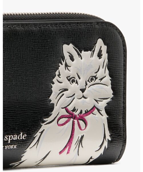 kate spade new york 財布 コンパクトウォレット　猫 kate spade new yorkミャオ スモール ウォレット 財布 ねこ
