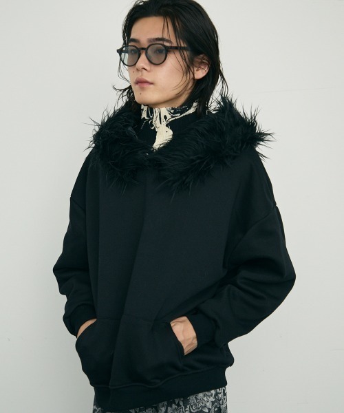 Shoowtime パーカー big hood fur design pullover / ビッグ