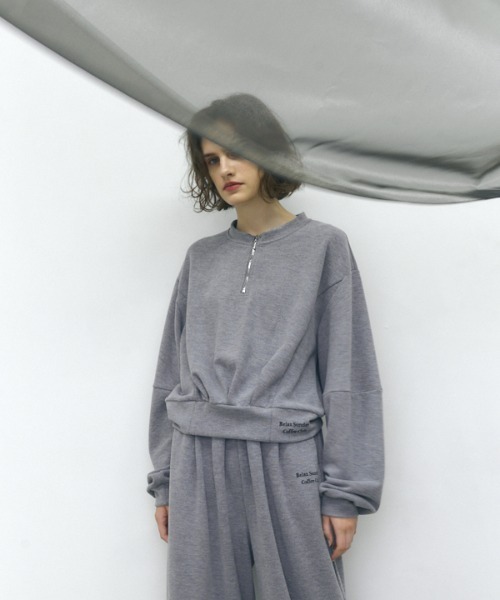 トレーナー スウェット Coffee club CS コーヒークラブカットソー レディース Muel Chic トレーナー スウェット Coffee club CS コーヒー