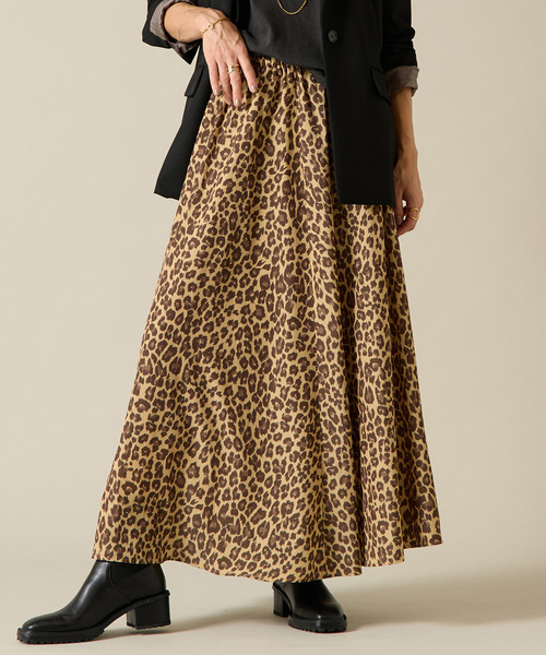 Liesse スカート ヒョウ柄プリントスカート : ZOZOTOWN Yahoo!店