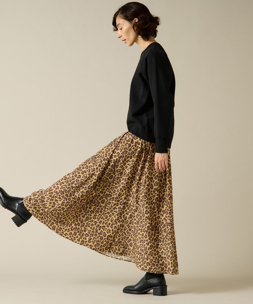 Liesse スカート ヒョウ柄プリントスカート : ZOZOTOWN Yahoo!店