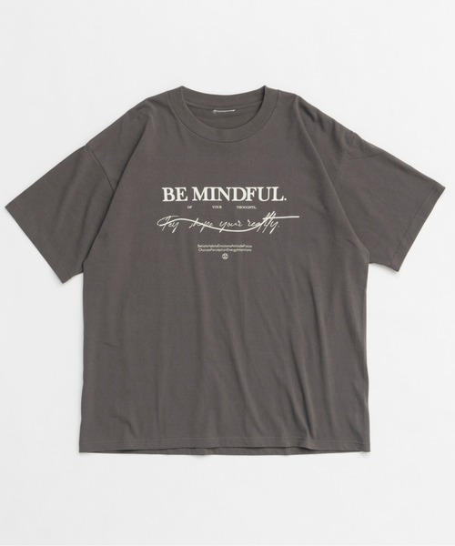 tシャツ BE MINDFUL Logo T-shirt/BE MINDFULロゴＴシャツ「MAISON SPECIAL/メゾンスペシャル」 レディー MAISON SPECIAL tシャツ BE MINDFUL Logo T-shirt/BE MINDFUL