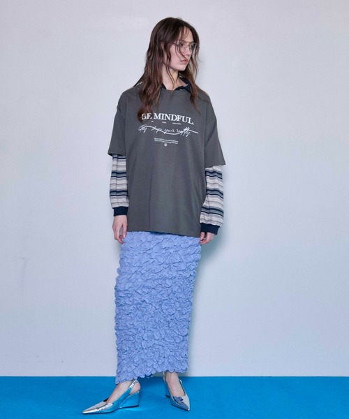 tシャツ BE MINDFUL Logo T-shirt/BE MINDFULロゴＴシャツ「MAISON SPECIAL/メゾンスペシャル」 レディー MAISON SPECIAL tシャツ BE MINDFUL Logo T-shirt/BE MINDFUL