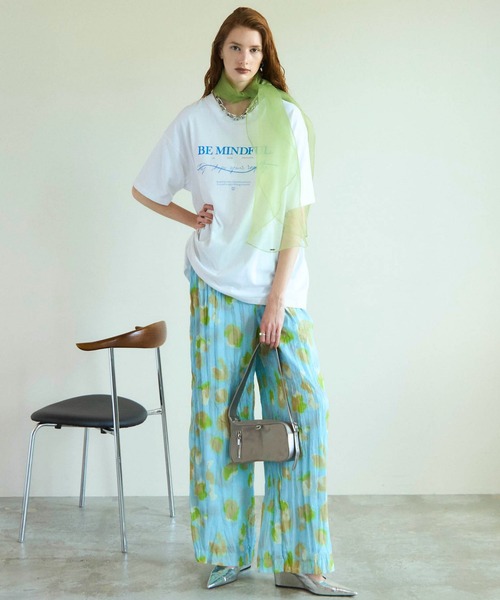 tシャツ BE MINDFUL Logo T-shirt/BE MINDFULロゴＴシャツ「MAISON SPECIAL/メゾンスペシャル」 レディー MAISON SPECIAL tシャツ BE MINDFUL Logo T-shirt/BE MINDFUL