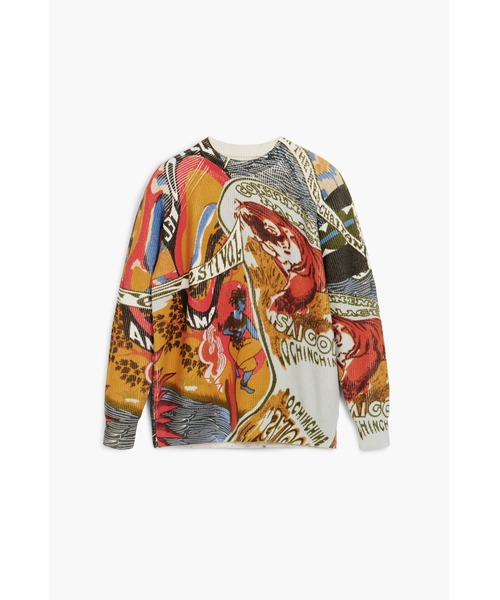 Desigual（デシグアル） セーター ニット インドモチーフ アート
