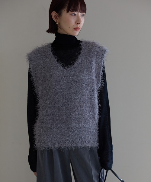 「meilmada」 タートルネックニット FREE ブラック レディース_画像8