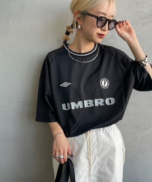 女の子向けプレゼント集結 umbro tシャツ 「UMBRO/アンブロ」 別注 メッシュ切替 ゲームT ウェア