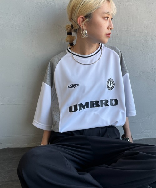 UMBRO セットアップ : 長袖メッシュTシャツ & ショートパンツ umbro tシャツ 「UMBRO/アンブロ」 別注 メッシュ切替 ゲームT