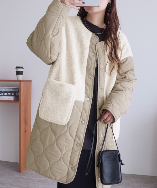 「reca」 コート M ベージュ レディース_画像5