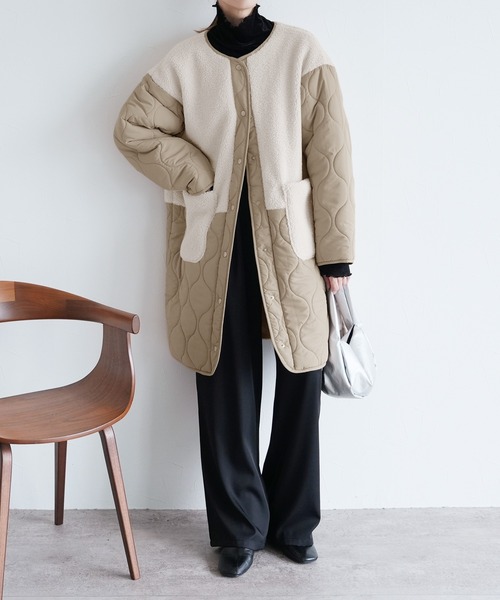 「reca」 コート M ベージュ レディース_画像7