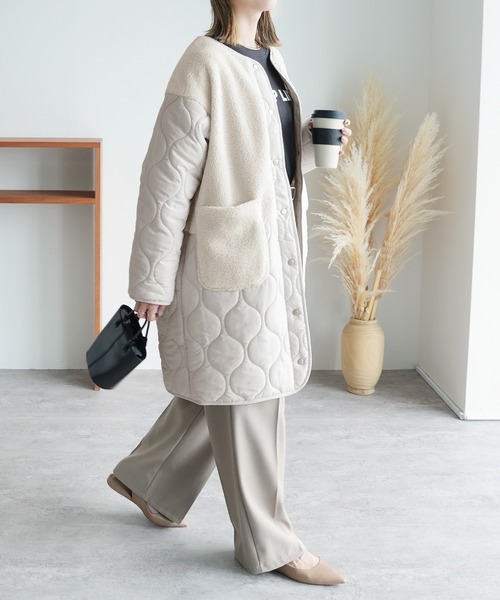 「reca」 コート M ベージュ レディース_画像8