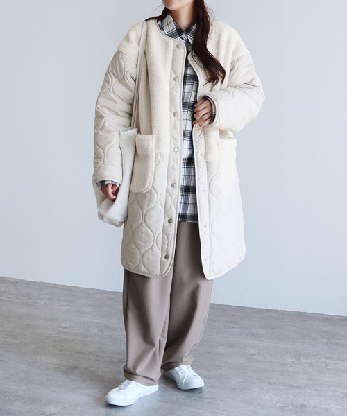 「reca」 コート M ベージュ レディース_画像9