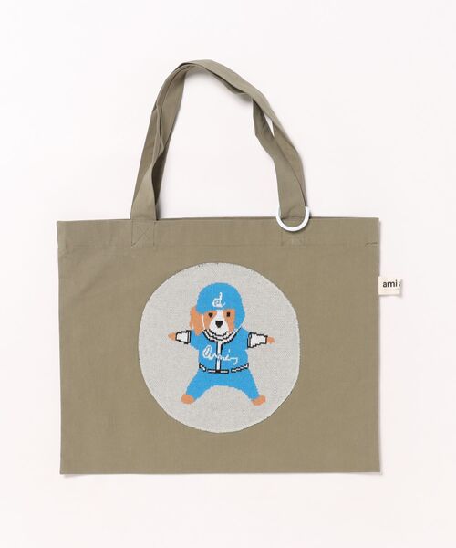手提げ・レッスンバッグ・入園グッズ Ami ami amie（アミアミ） レッスンバッグ デコポン犬のスクールバッグ