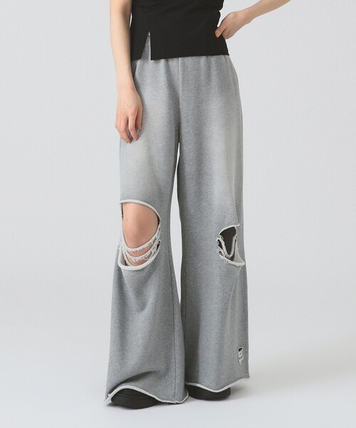レイビームス　スウェットパンツ Ray BEAMS スウェットパンツ ジャージ ダメージ スウェット