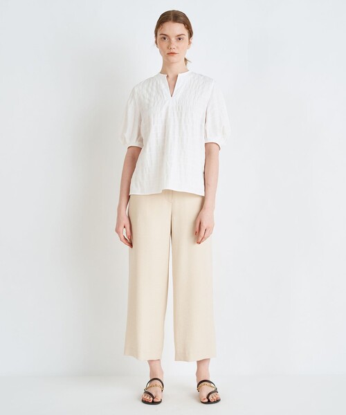 「BALLSEY」 半袖ブラウス 36 ホワイト レディース Ballsey 「BALLSEY」 半袖ブラウス 36 ホワイト レディース
