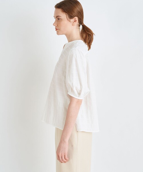 BALLSEY◆半袖カットソー/36/コットン/WHT/無地/11-01-12-01332/820010 R-02 Ballsey 「BALLSEY」 半袖ブラウス 36 ホワイト レディース