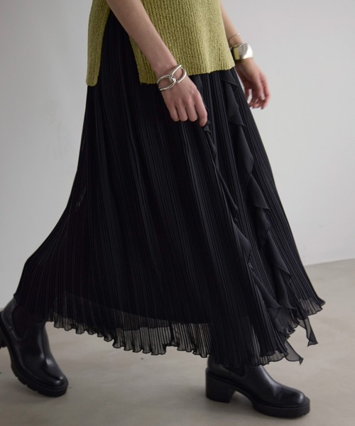 MIELI INVARIANT（ミエリインヴァリアント） スカート Pleat Ruffle