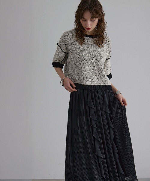 MIELI INVARIANT（ミエリインヴァリアント） スカート Pleat Ruffle
