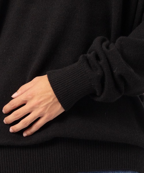 セーター ニット Cashmere Long Sleeve Knit T-shirt メンズの画像