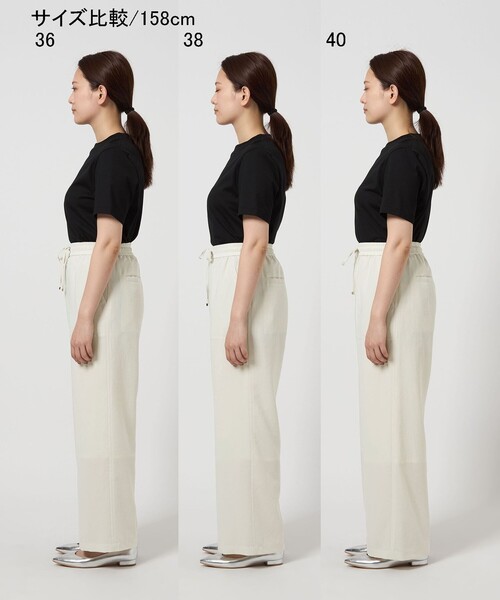 日曜まで出品【結論シリーズ】ドライクロスパンツ ホワイト　グリーンレーベル　38 green label relaxing パンツ 「結論シリーズ」ドライクロス