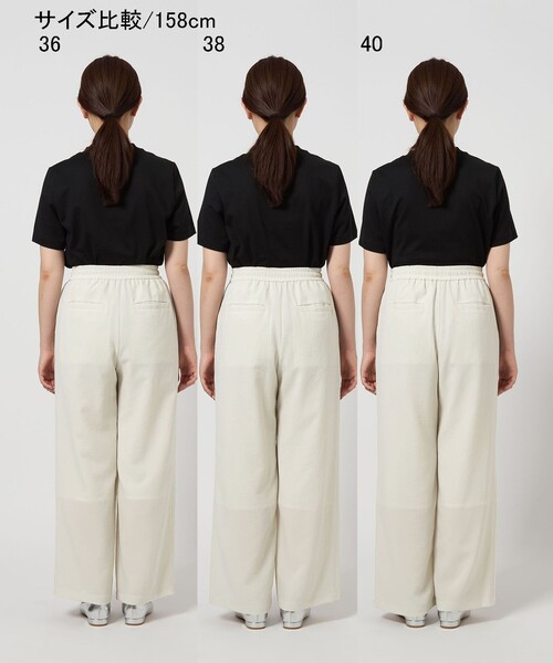 日曜まで出品【結論シリーズ】ドライクロスパンツ ホワイト　グリーンレーベル　38 green label relaxing パンツ 「結論シリーズ」ドライクロス