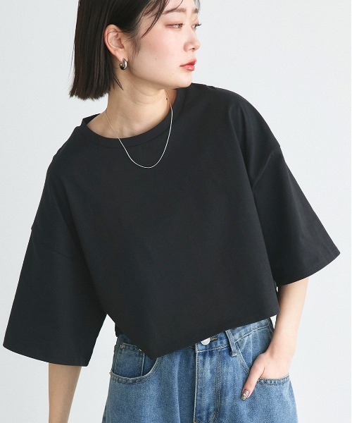 ad thie（アドティエ） tシャツ ベーシック ショート丈 Tシャツ
