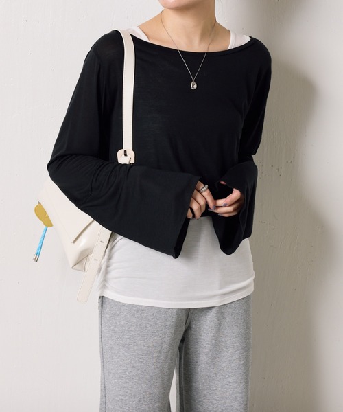 COLLAGE GALLARDAGALANTE tシャツ レイヤードロンT/WEB限定