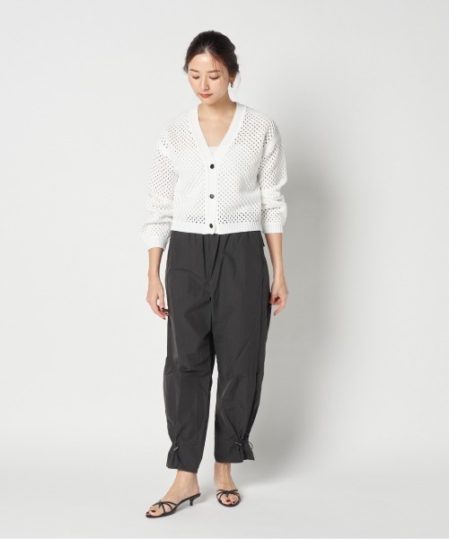 カーディガン tulle peplum polo knit cardigan レディース カーディガン tulle peplum polo knit cardigan レディース