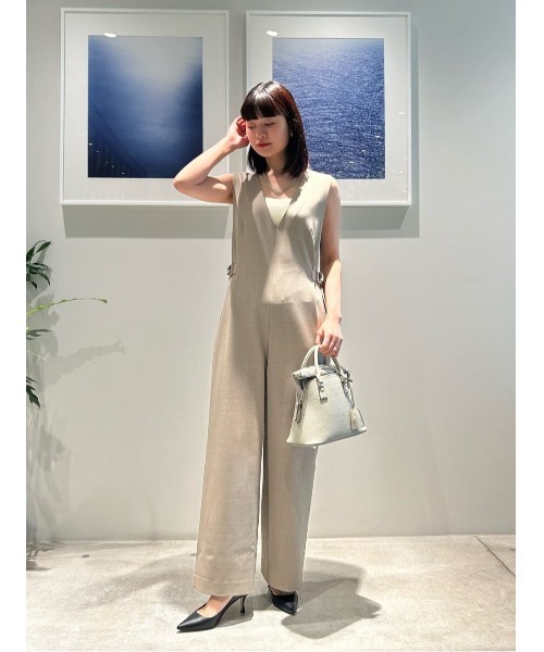 ESTNATION オールインワンワンピース ESTNATION ワンピース / Vネックオールインワン : ZOZOTOWN