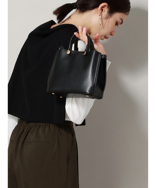 美品　レザー　ハンドバック ハンドバッグ フェイクレザー : ZOZOTOWN Yahoo!店 - 通販 - Yahoo