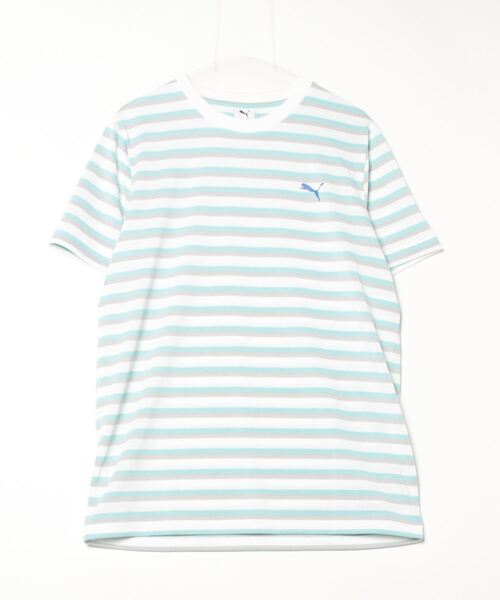 【公式】 tシャツ PUMA プーマ メンズ Tシャツ_ ストライプ SS SUMMER ウォーキング・ランニングウェア