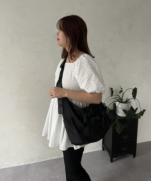 prose verse 撥水ショルダーバッグ　マザーズバッグ prose verse ショルダーバッグ バッグ 「SAPON」撥水リボン