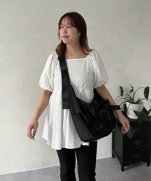 prose verse 撥水ショルダーバッグ　マザーズバッグ prose verse ショルダーバッグ バッグ 「SAPON」撥水リボン