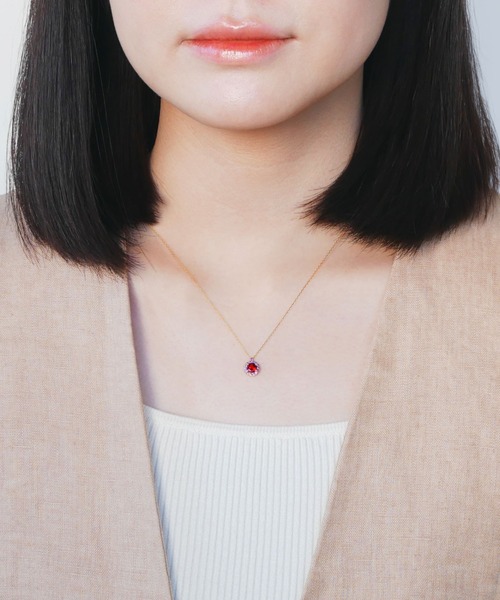 VENDOME AOYAMA（ヴァンドーム青山） ネックレス K18YG ガーネット