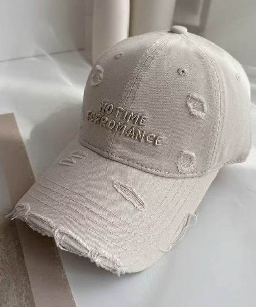 aeae キャップ　ダメージ加工キャップ WEB LOGO DAMAGED CAP（キャップ）｜aeae（エーイーエーイー）の