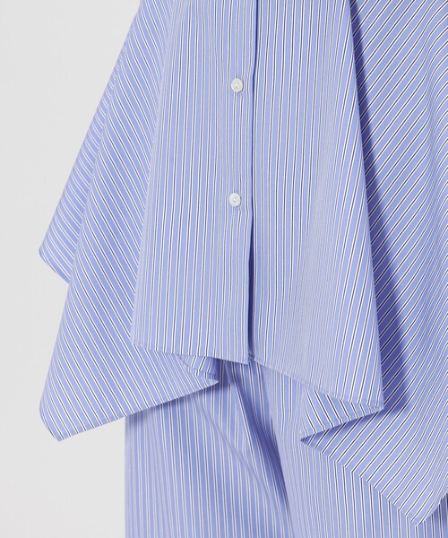 【美品】UNITED ARROWS ぺプラム ブラウス ライトブルー 新品☆】UNITED ARROWS ぺプラム ブラウス ライトブルー
