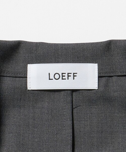 ブラウス シャツ 「LOEFF」トロピカルウール スキッパー ノースリーブ ブラウス レディース LOEFF ブラウス シャツ 「LOEFF」トロピカルウール スキッパー