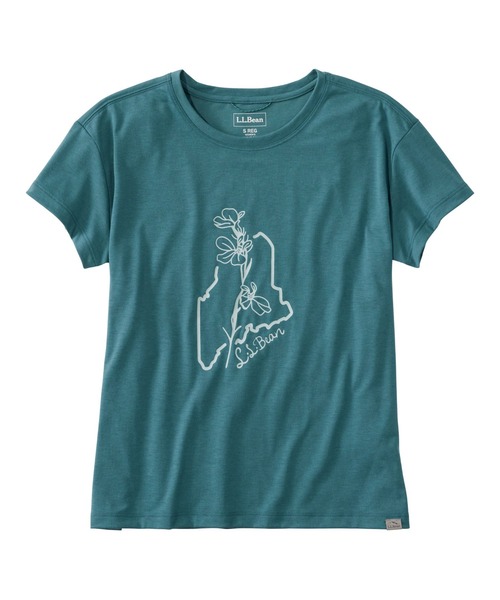 tシャツ ビスタ・キャンプ・ティ、半袖　クルーネック　グラフィック 米国フィット・レギュラー レディース