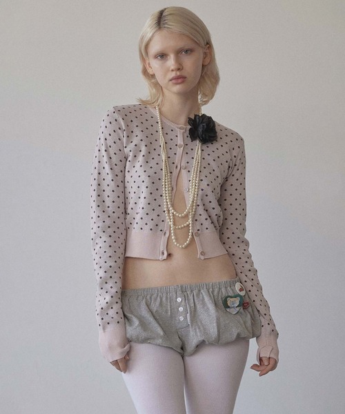 SCULPTOR カーディガン Polka Dot Cardigan レディース