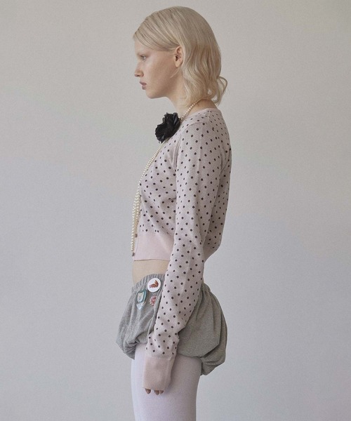 新品　SCULPTOR ドットカーディガン SCULPTOR カーディガン Polka Dot Cardigan レディース