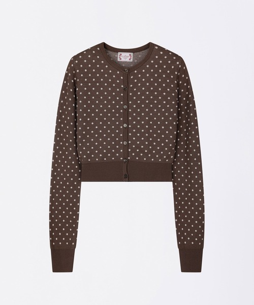SCULPTOR スカルプター Polka Dot Cardigan ピンク M SCULPTOR（スカルプター） カーディガン Polka Dot Cardigan