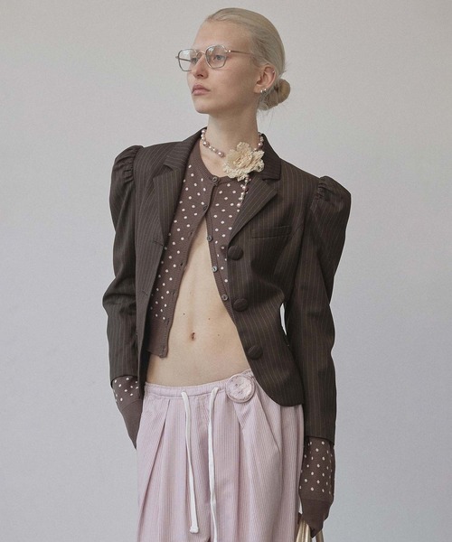 SCULPTOR カーディガン Polka Dot Cardigan レディース