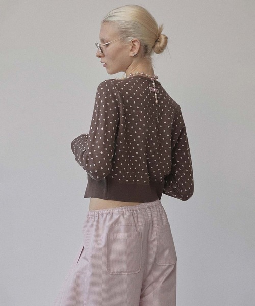 SCULPTOR カーディガン Polka Dot Cardigan レディース