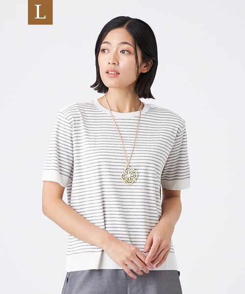 tシャツ 「L」「ウォッシャブル」セーターマシン レディース