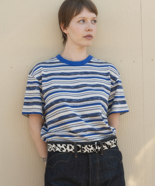 BRAIN DEAD tシャツ / ブレインデッド TONI STRIPE T-SHIRT