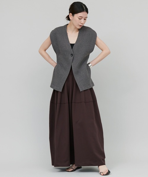 Curensology（カレンソロジー） ニットベスト FREE グレー レディース