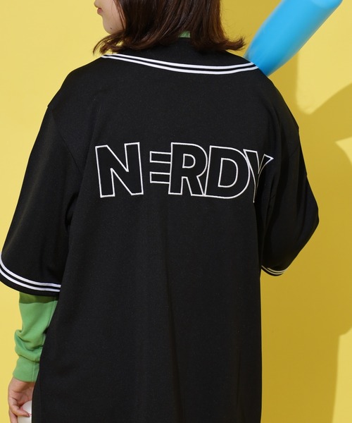 NERDY tシャツ ベースボール 半袖 トラック トップ メンズ レディース
