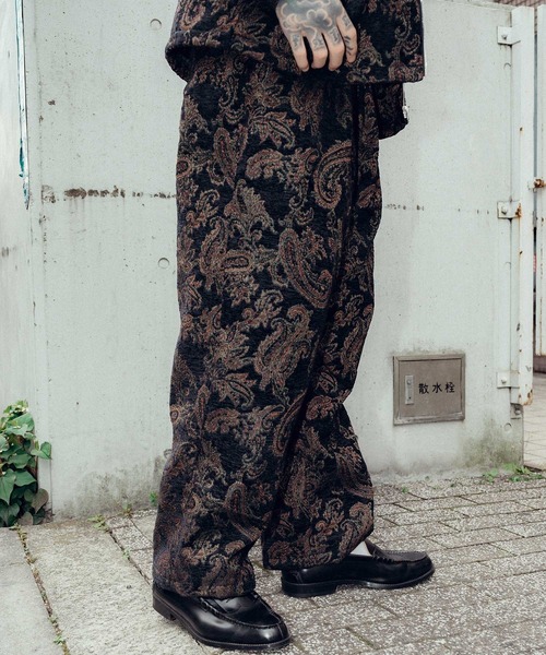 パンツ kazu Subciety パンツ Chenille trousers メンズ レディース